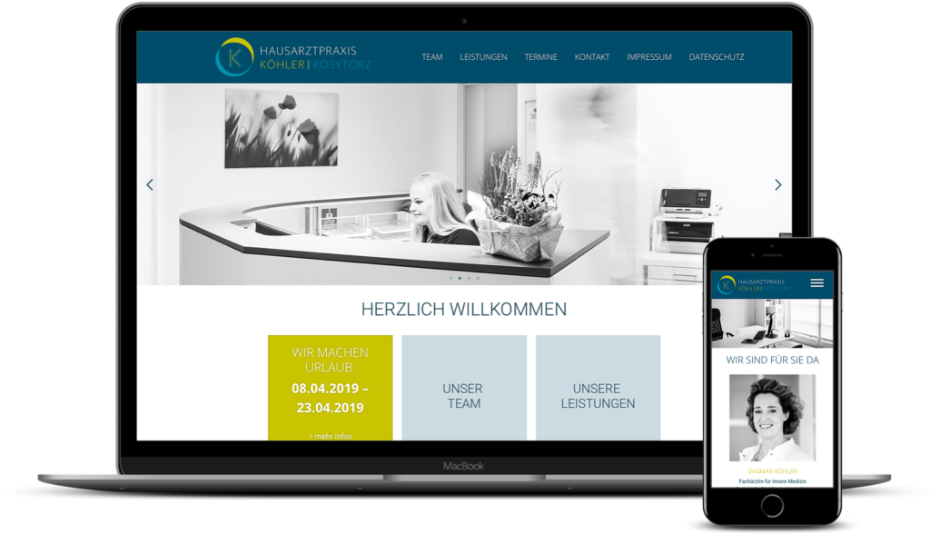 Webseite für Arztpraxis: Hausarztpraxis Köhler, Kosytorz, Lübeck