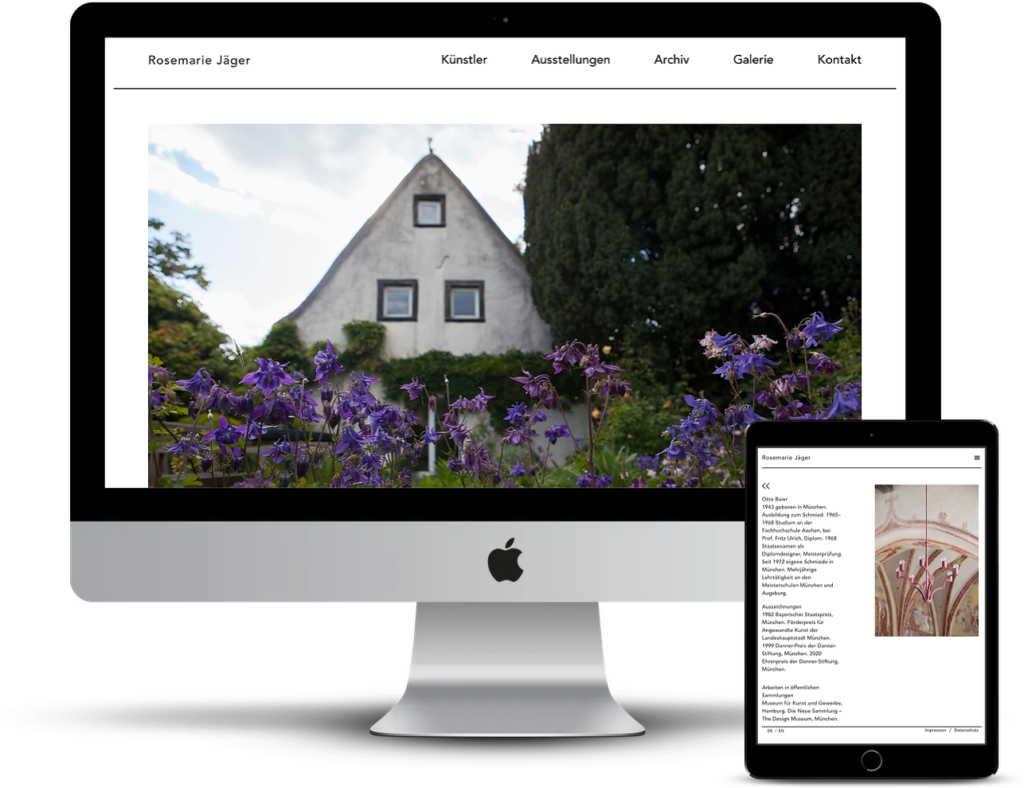 Responsive CMS Galerie Webseite