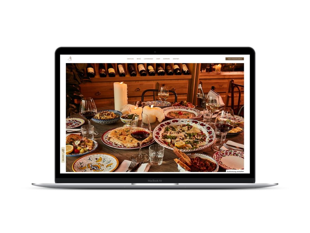 Programmierung Webseite marta.restaurant