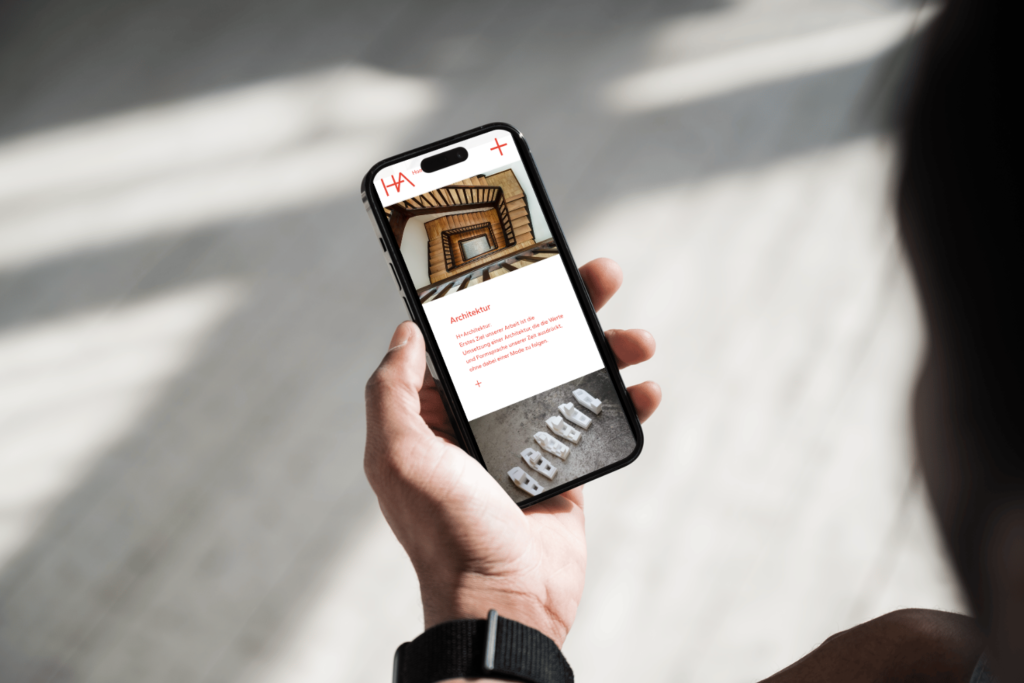 Technische Umsetzung und Webdesign der WordPress Webseite für H+Architektur