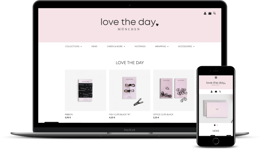 Woocoommerce website love the day